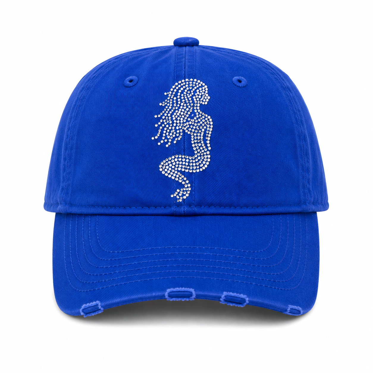 BLUE MARMAID BLING HAT