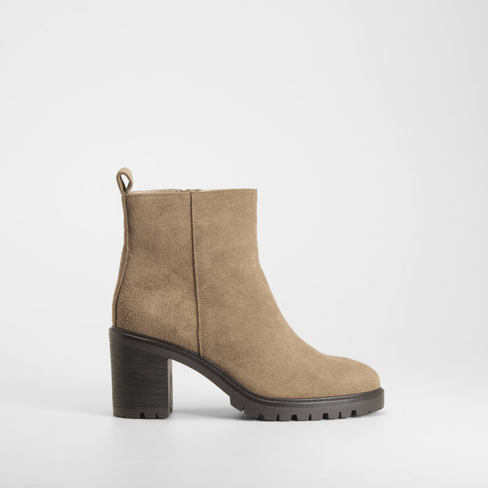BotÃn tacón plataforma beige FOSCO