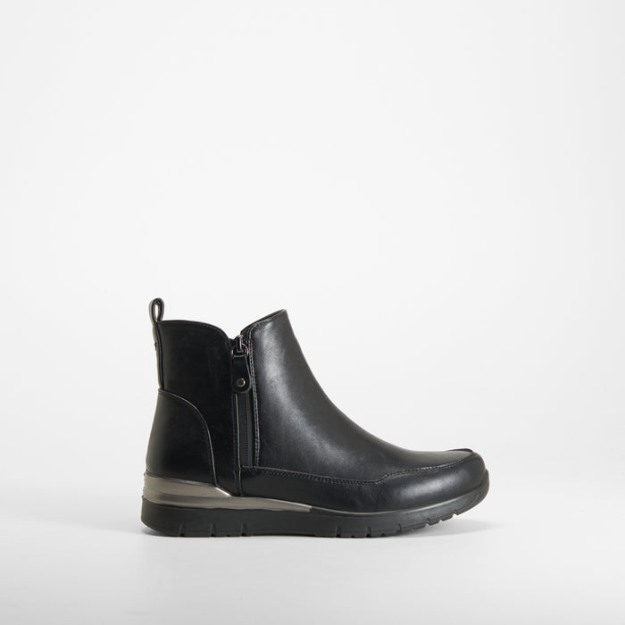 BotÃn cremallera lateral negro COMFEET