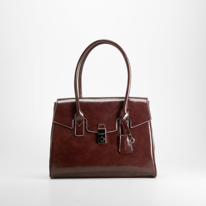 Bolso hombro asa larga marrón PICCOLA PIU