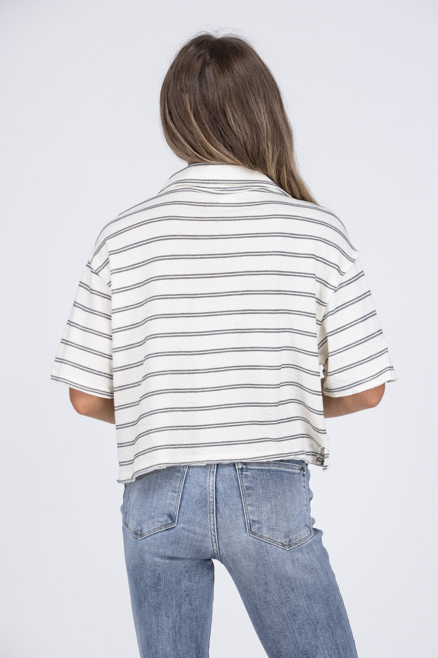 Taken By Storm Women's Oversized Short Sleeve Crop Top