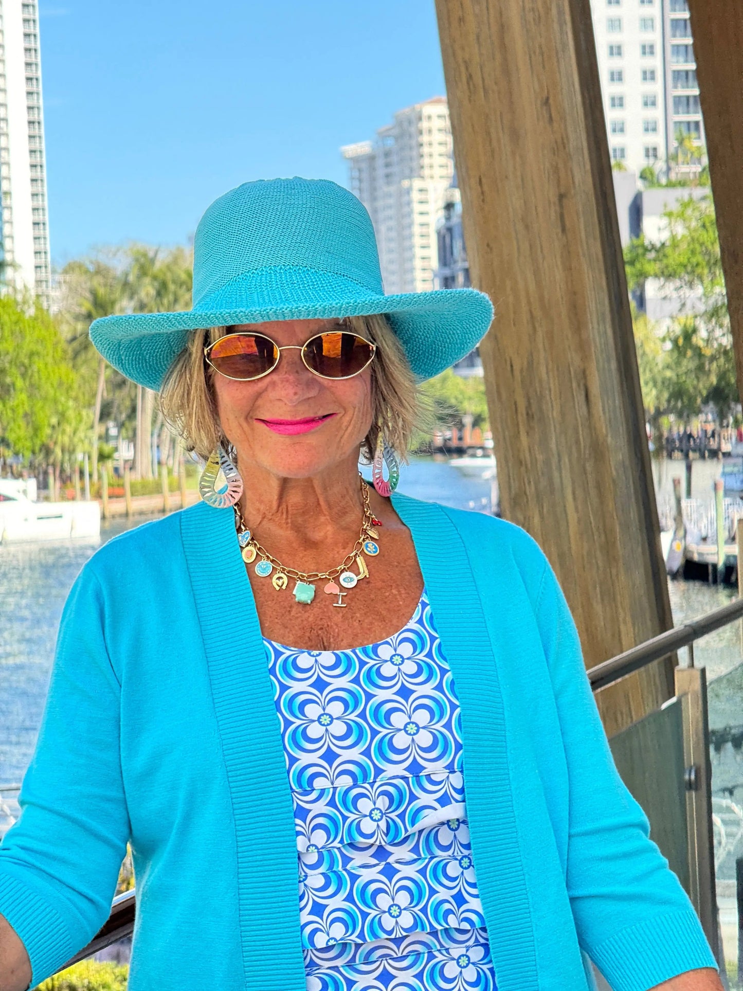 LULU B COASTAL BLOOM CHA CHA DRESS