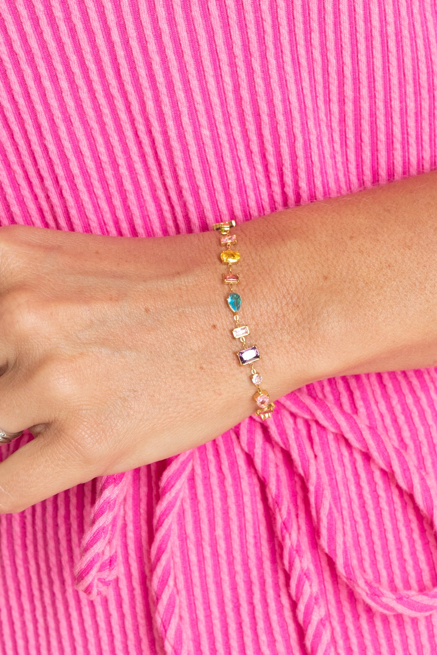 Colorful Gem Bracelets