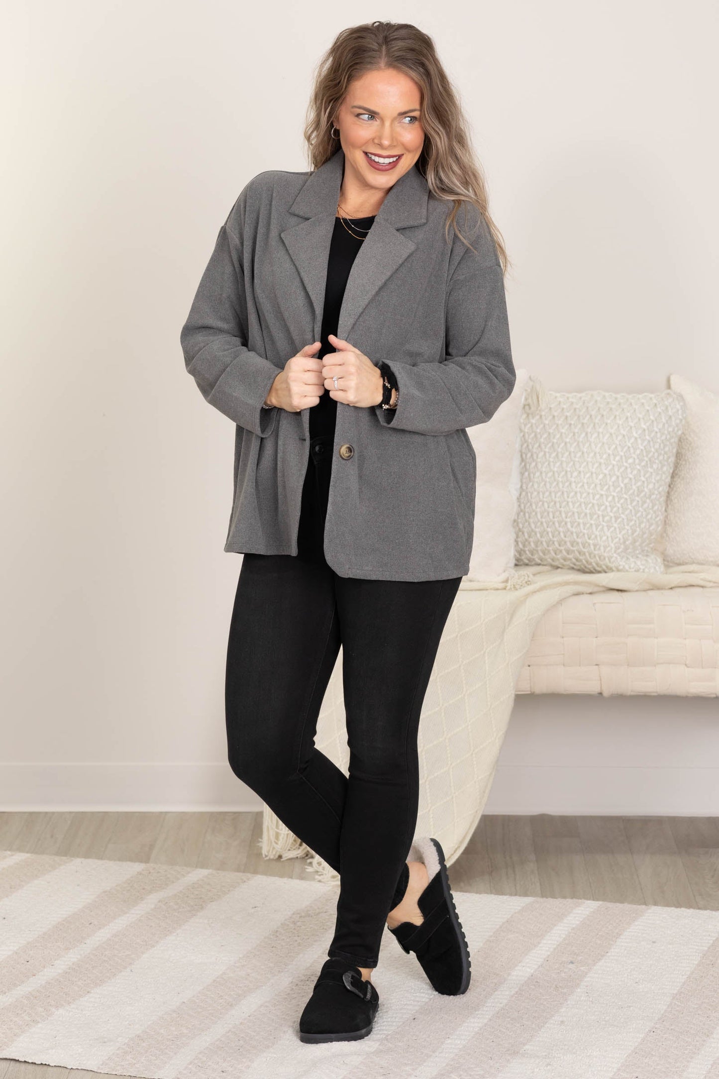 Charcoal Lightweight Blazer
