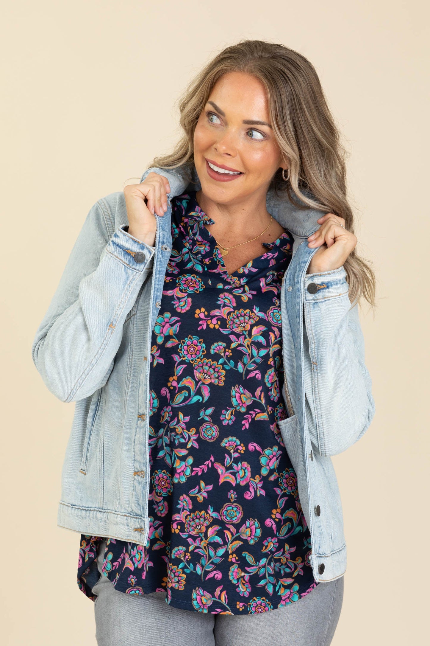 Cello Light Washed Denim Jacket