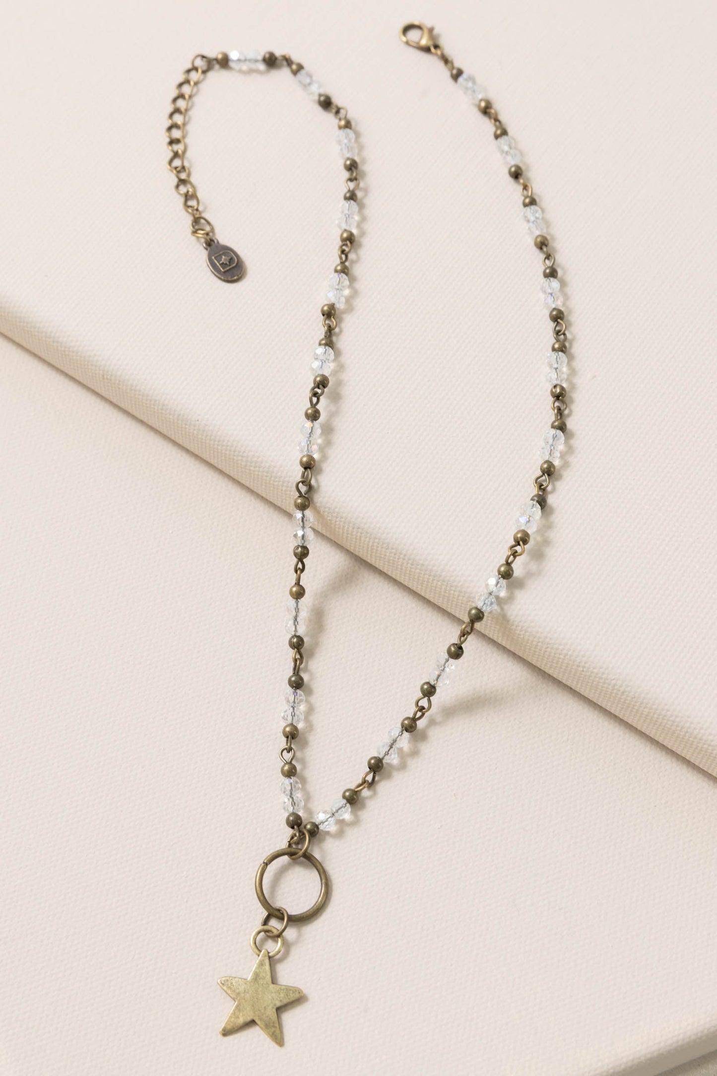 Bronze Star Necklace With Beads Necklace