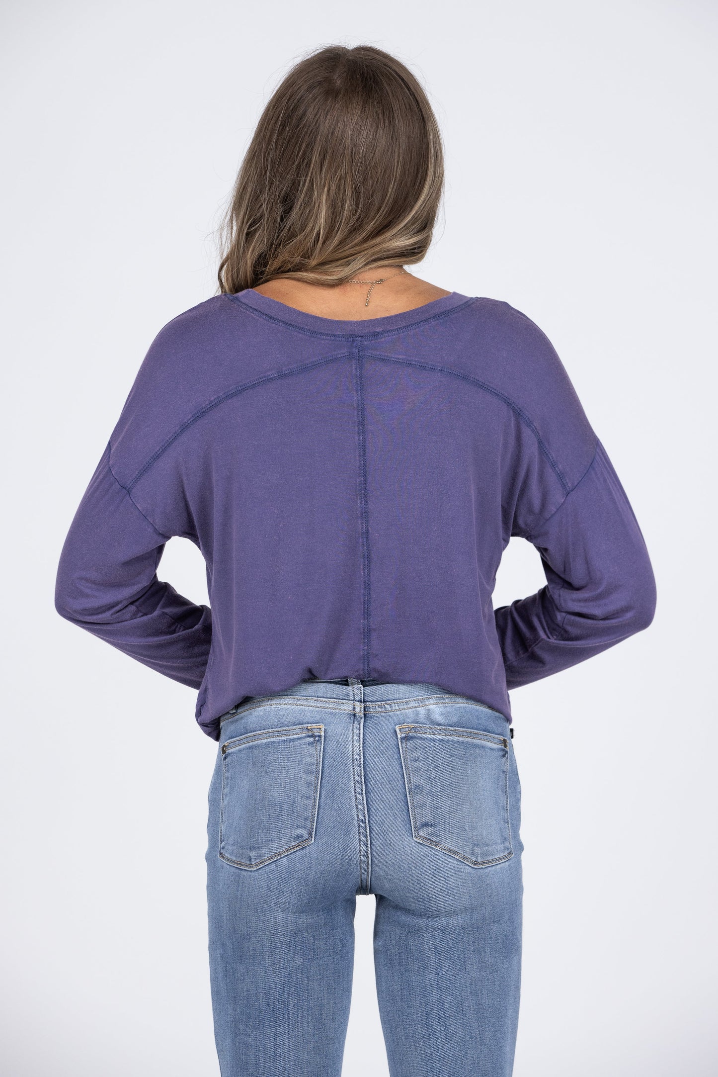 Feeling Spunky Women's Solid Knit Long Sleeve Top