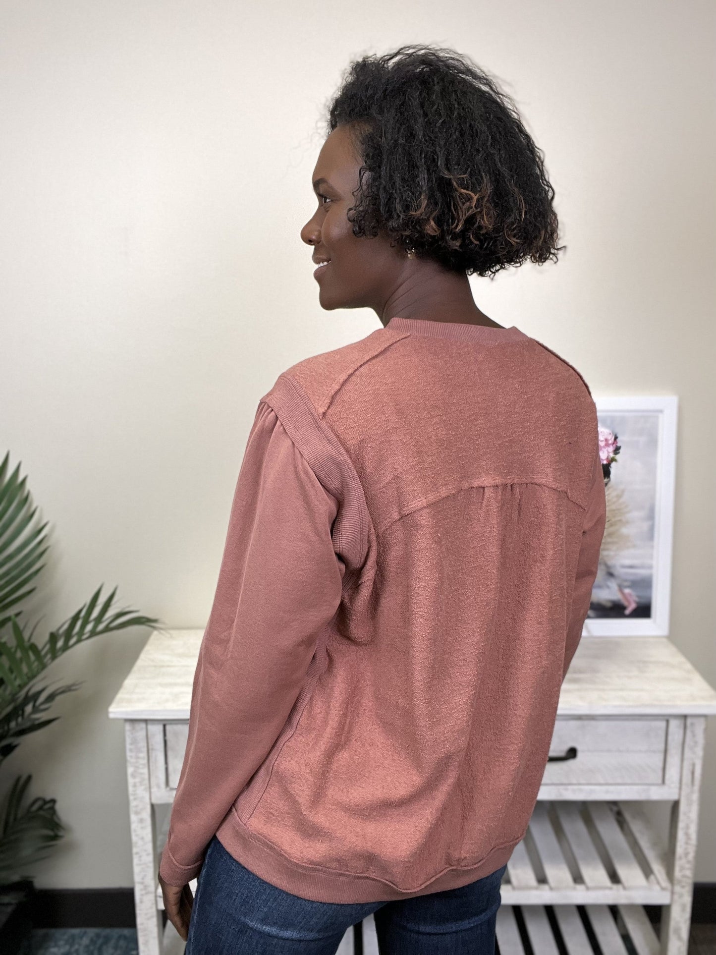 Feeling Breezy Women's Ribbed Long Sleeve Top