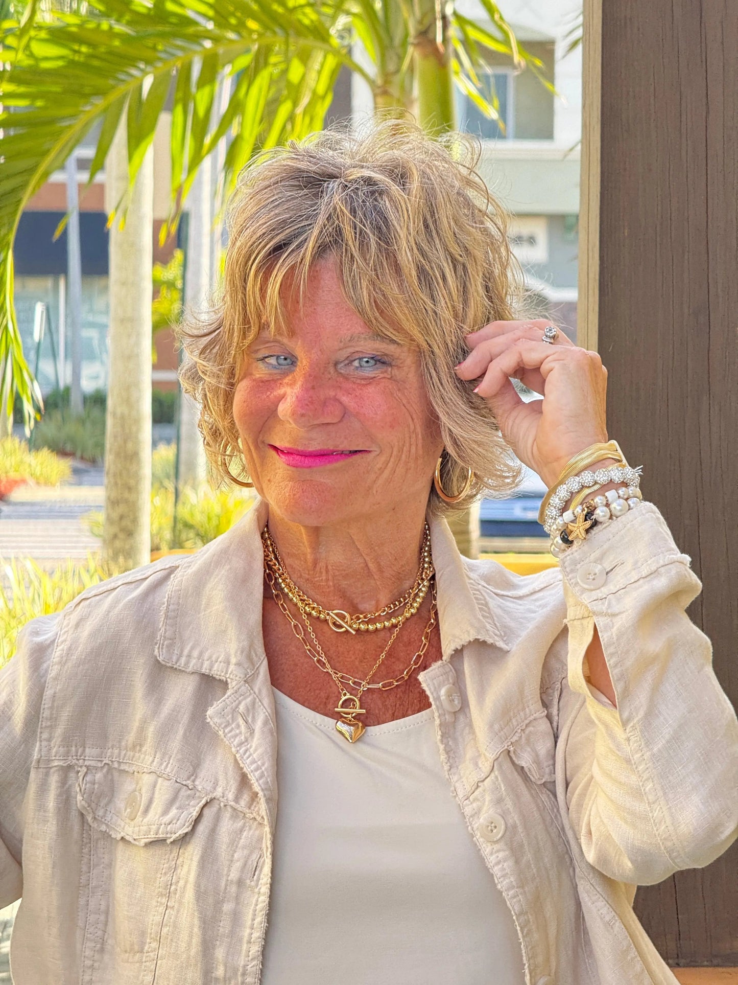 LULU B STONE LINEN JACKET