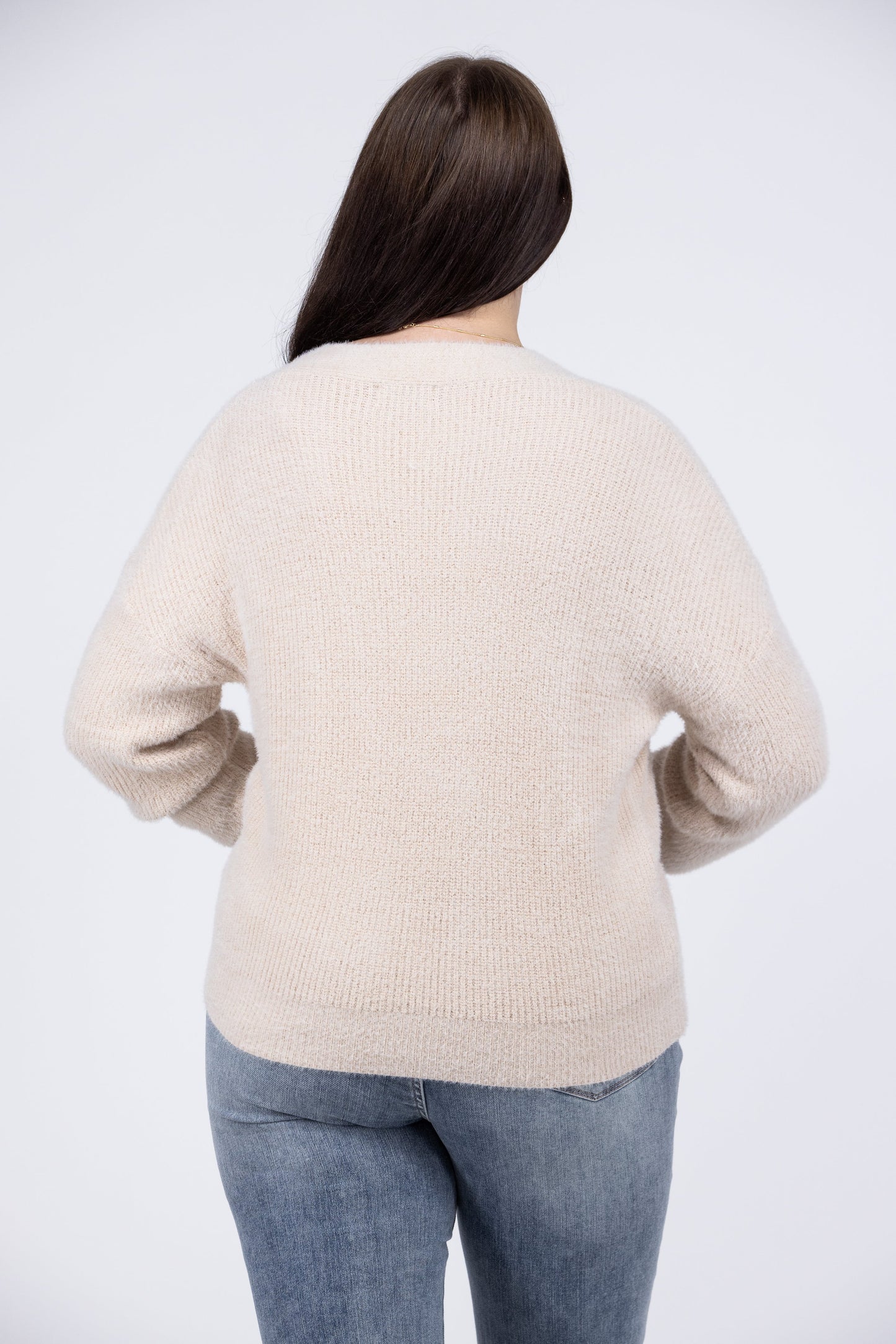 Doing Something Right Women's Soft V-Neck Long Sleeve Cardigan