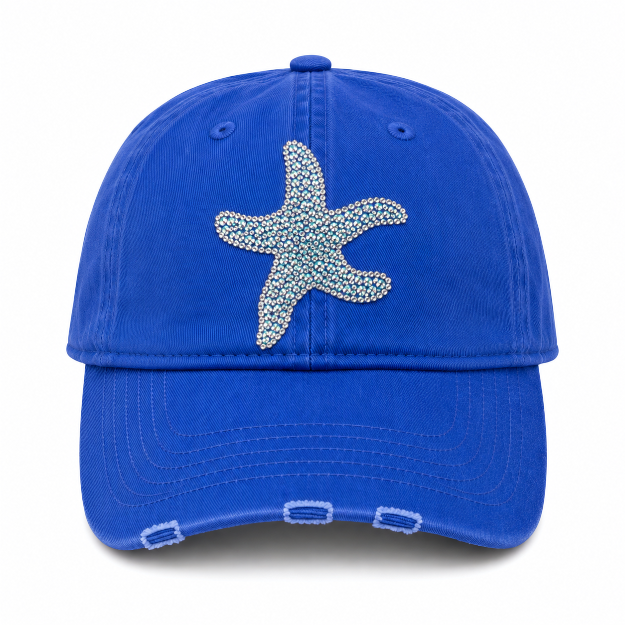 BLUE BLING STARFISH HAT