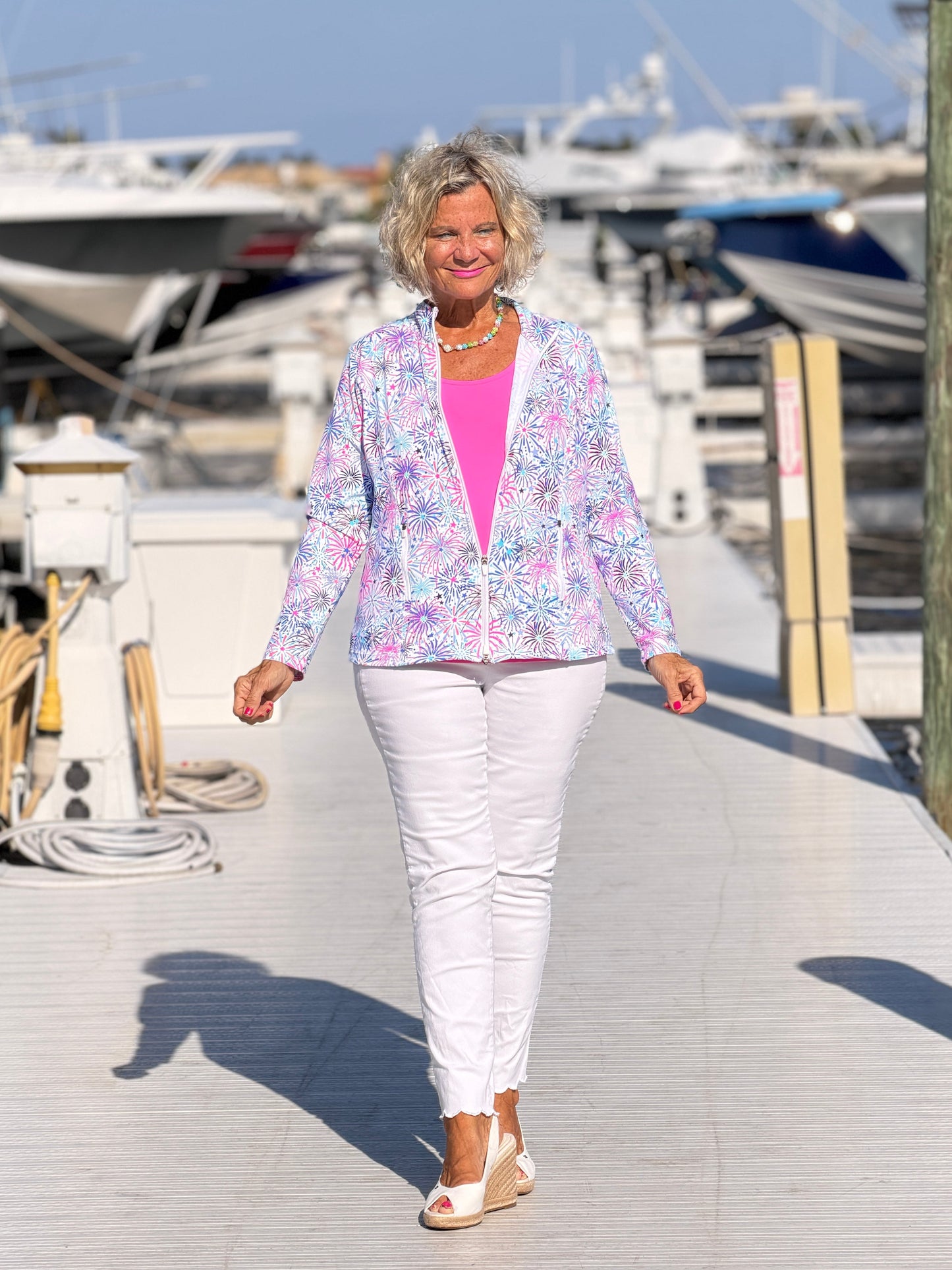 LULLU B FIREWORKS FULL ZIPPER JACKET