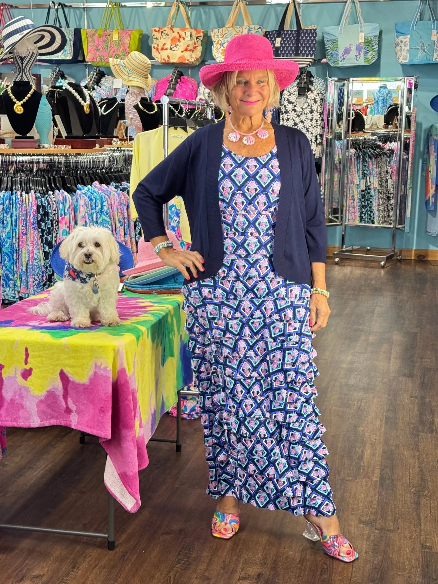 LULU-B PINEAPPLE VACATION CHA CHA DRESS