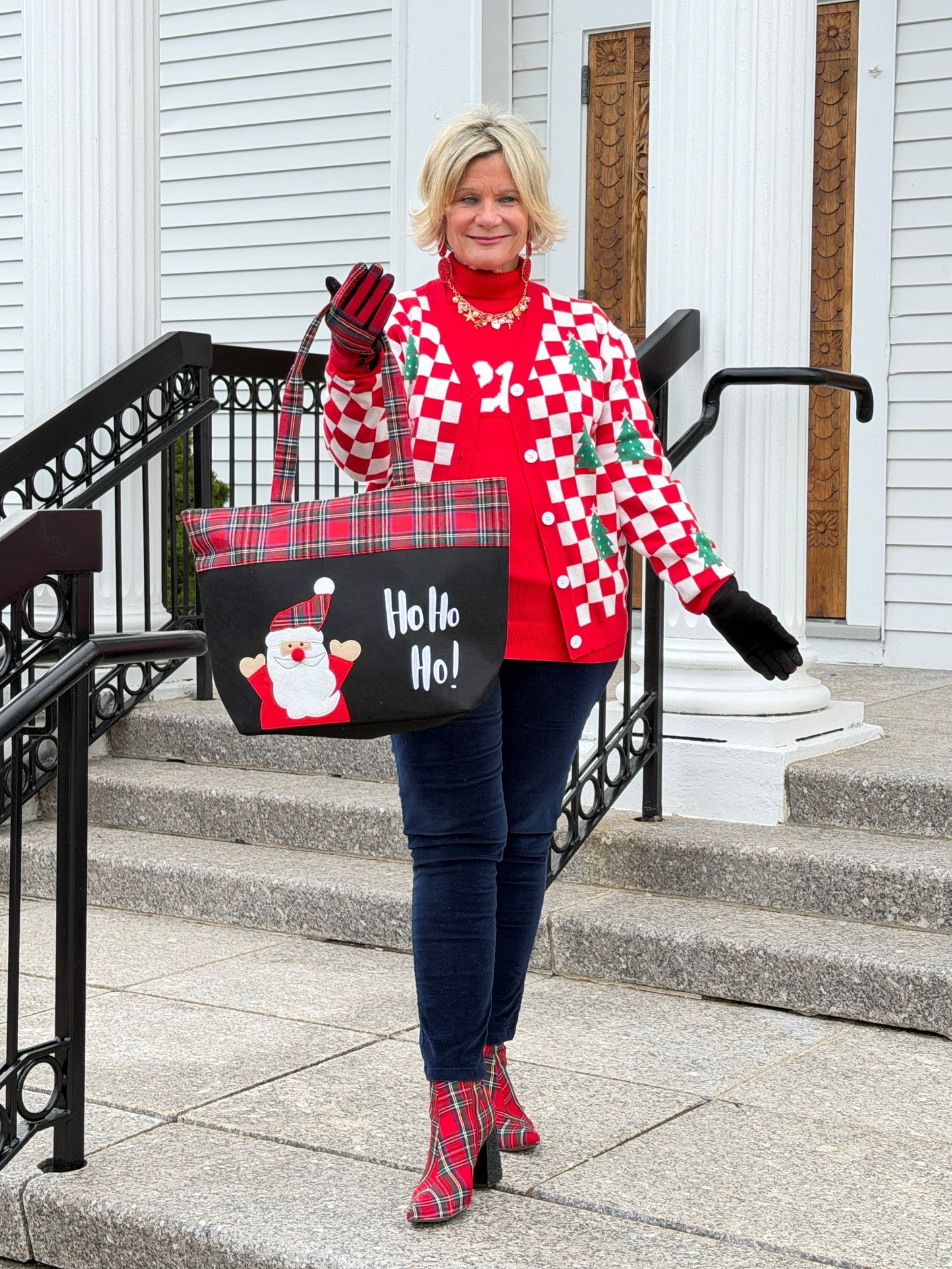 Ho Ho Ho Letter Santa Christmas Tote Bag
