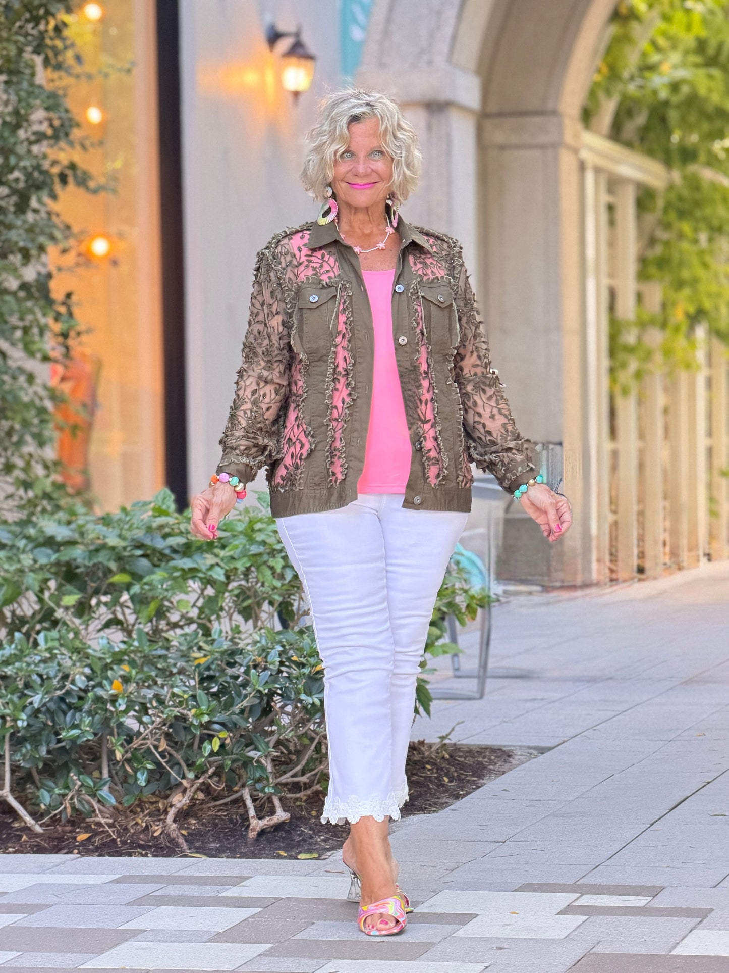 Ethyl Garden Wall Jacket - OLIVE