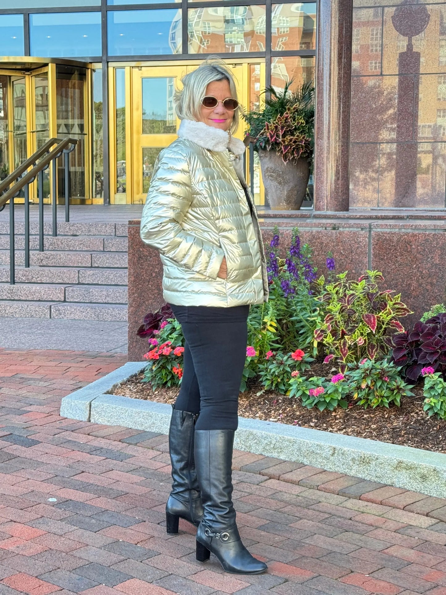 LULU-B PUFFER DOWN FAUX FUR JACKET