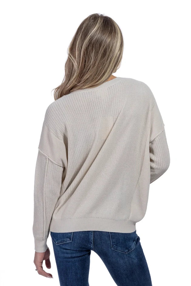Women's Round Neckline Relaxed Fit Sweater