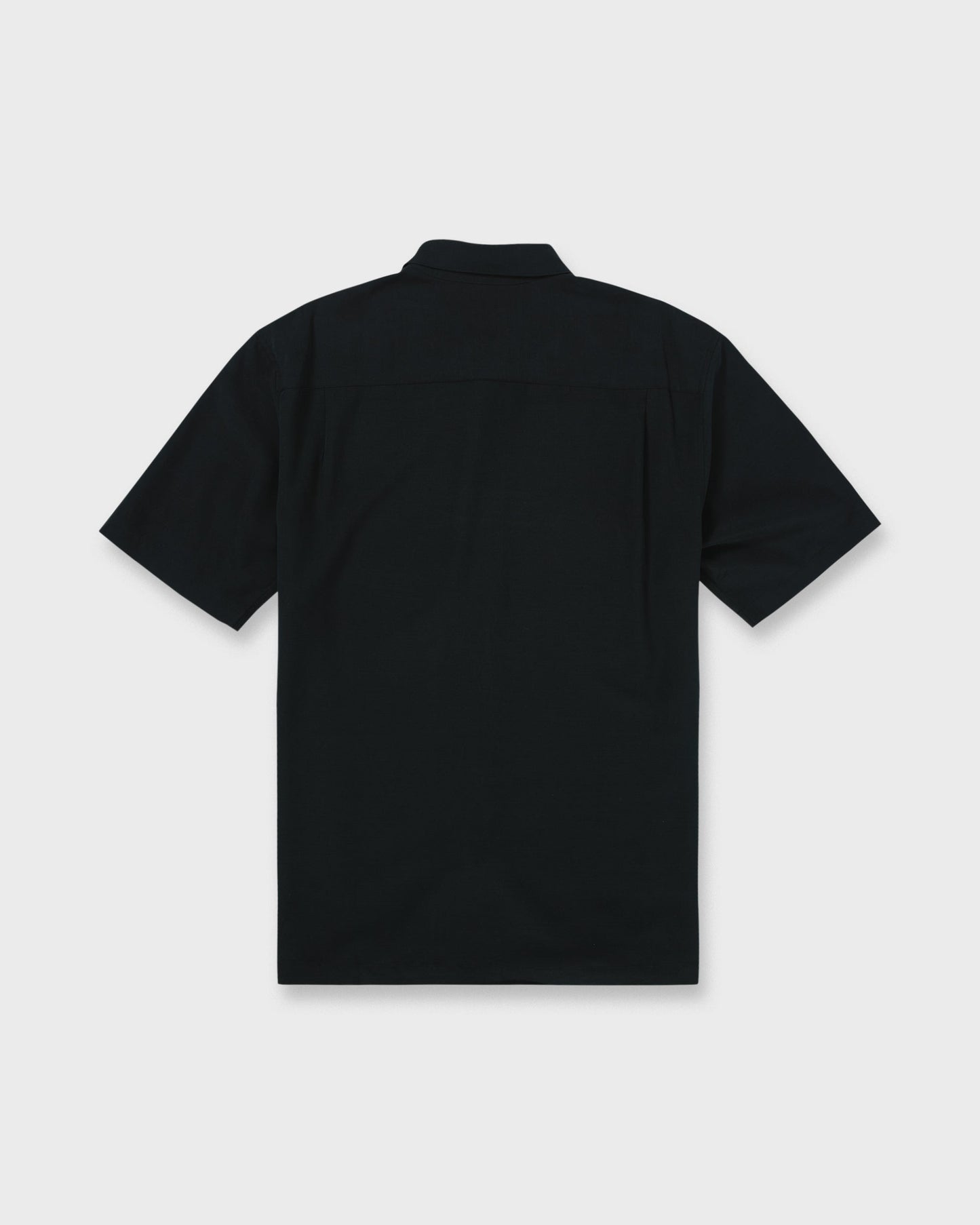 Mens Waterman Tahiti Palms Comfort Fit Short Sleeve Woven Shirt - Black