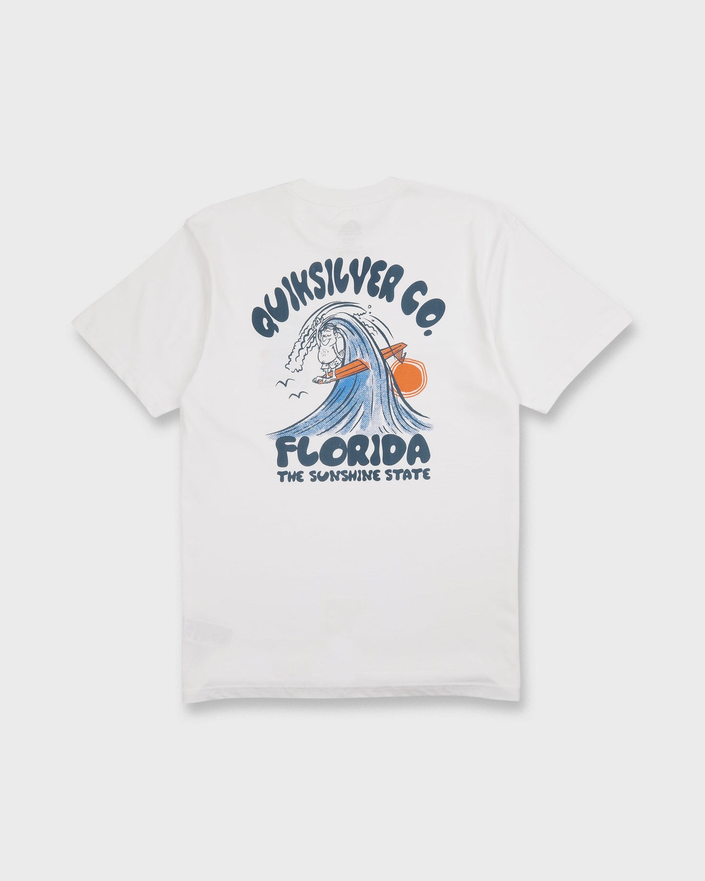 Florida Johnny Short Sleeve Cotton T-Shirt - White