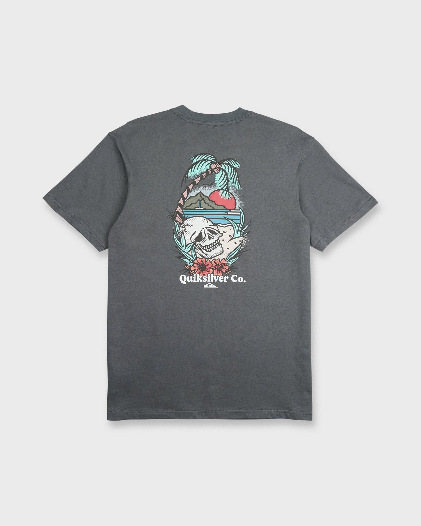Staycation Short Sleeve Cotton T-Shirt - Iron Gate