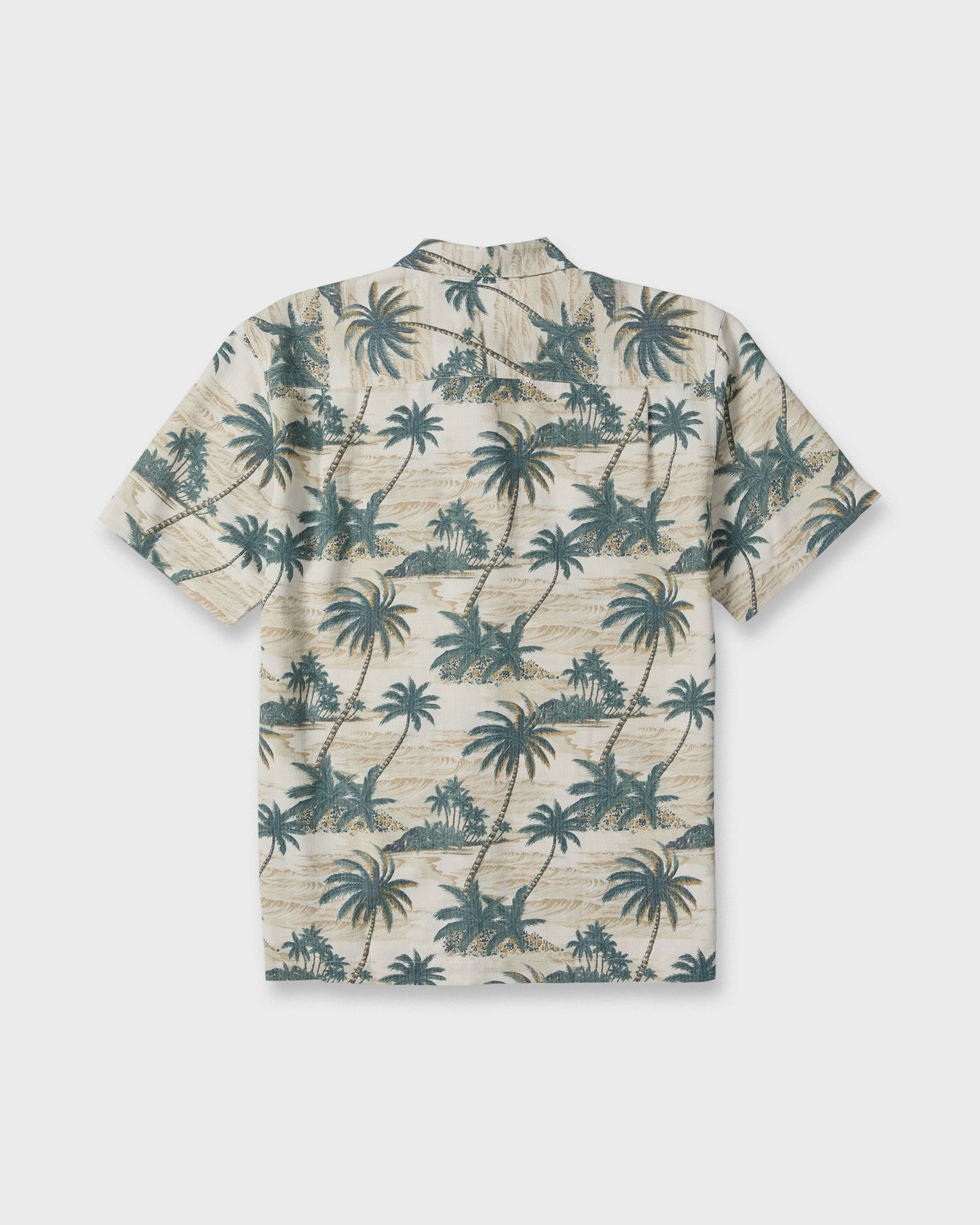Waterman Island Vues Short Sleeve Woven Shirt - Moonbeam