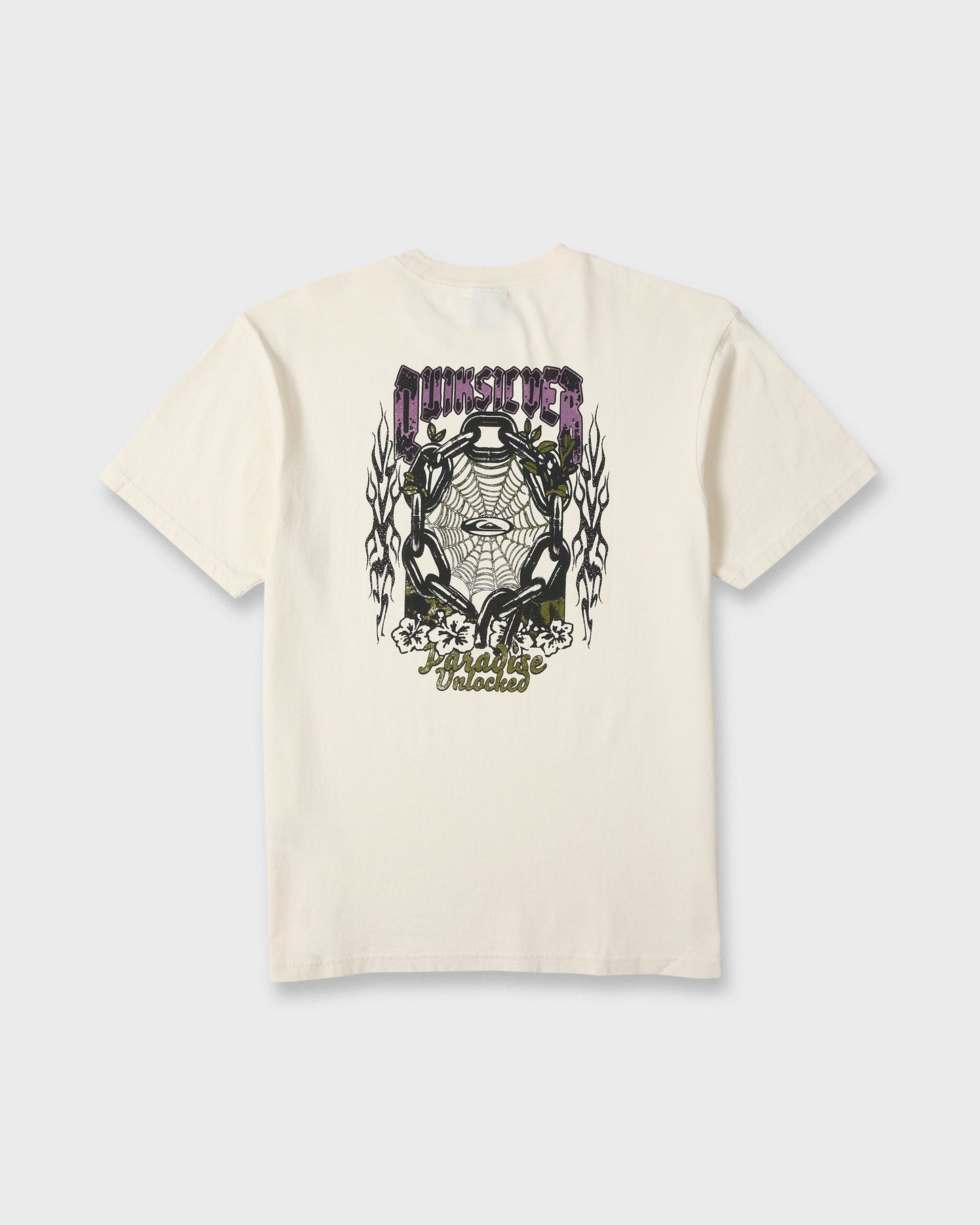 Unlocked Pigment Dye Short Sleeve Knit T-Shirt - Silver Birch