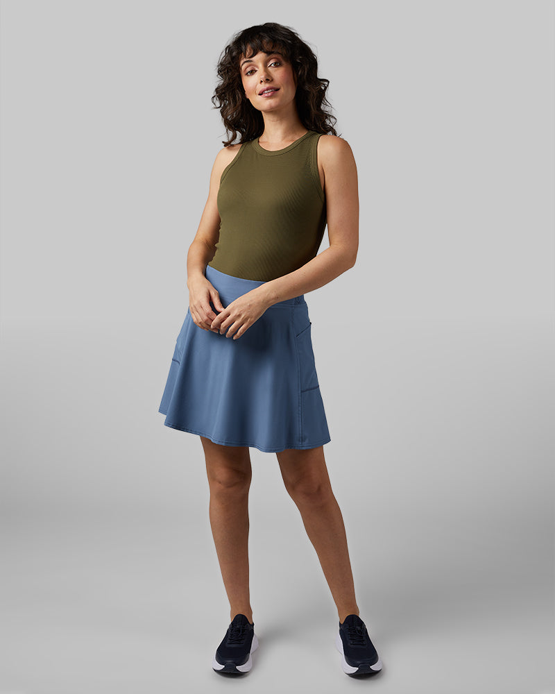 WOMEN'S FLYWEIGHT WOVEN SKORT