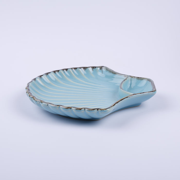 Handmade Decorative Ceramic Platter For Serving & Decor - BLUE