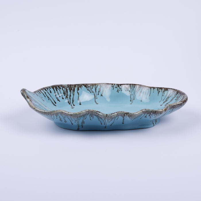 Handmade Decorative Ceramic Platter For Serving & Decor -TEALEAF