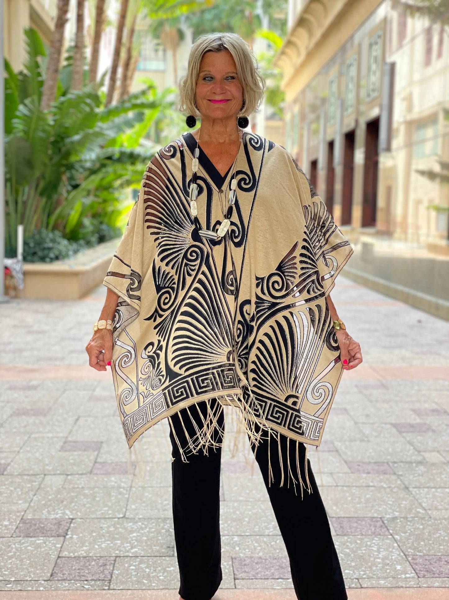 CLASSIC LOOK BURNOUT 7 WAY SCARF