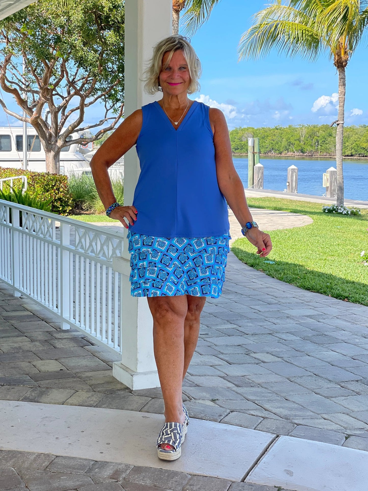 BAHAMA BLUE TURTLE CHA CHA SKORT