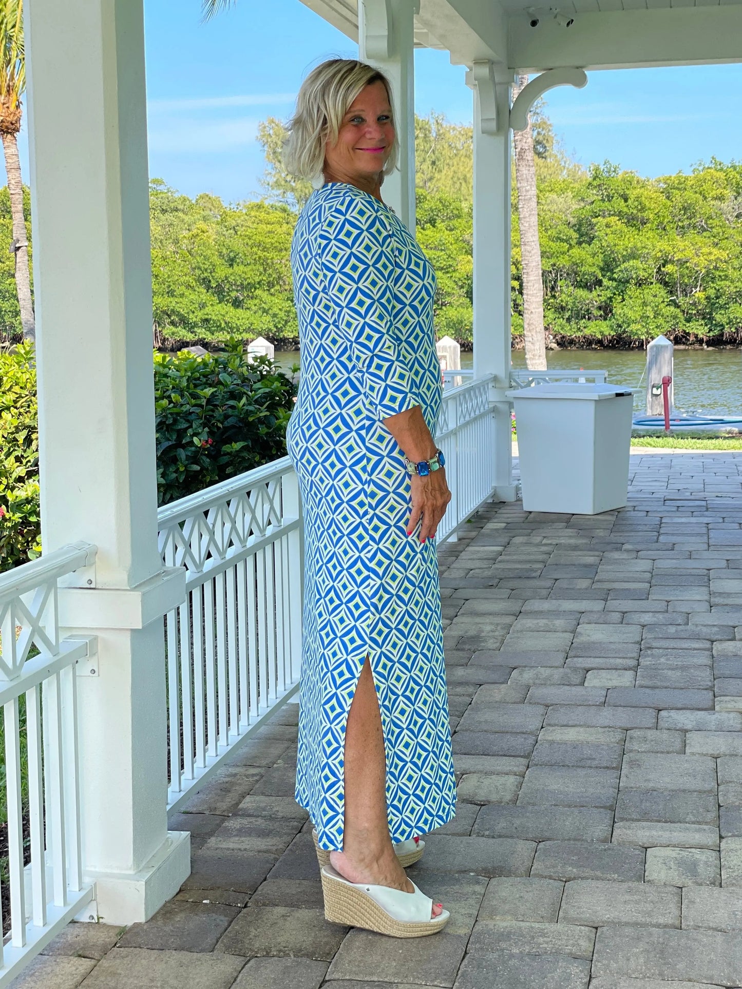 AQUA DIAMONDS ELBOW MAXI