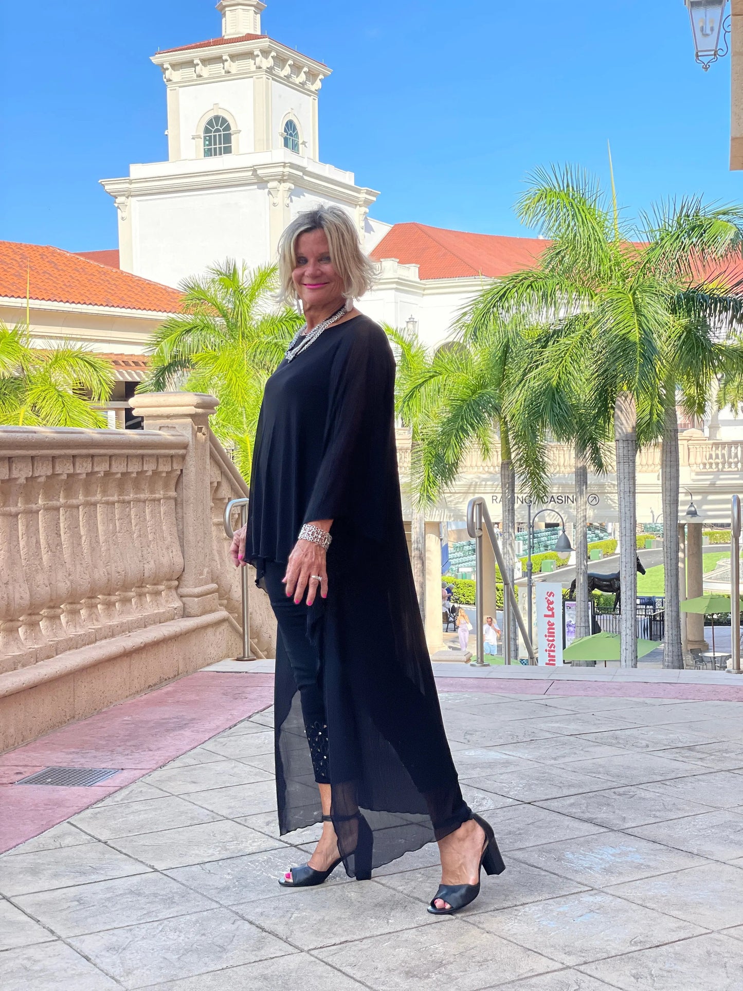 BLACK SPLASH TUNIC