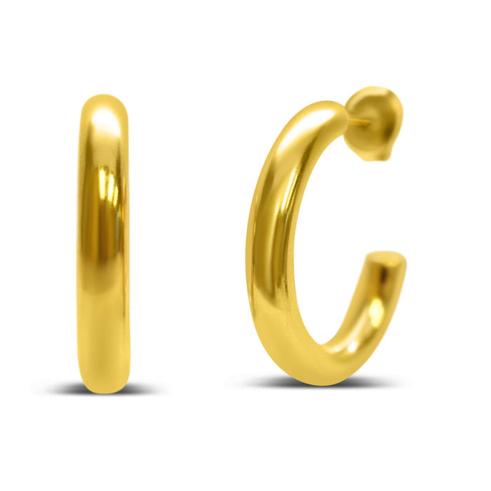 Isla Waterproof Weightless Gold Hoop Earrings – Lightweight, Tarnish-Free, 3 Sizes Isla Waterproof Weightless Gold Hoop Earrings – Lightweight, Tarnish-Free, 3 Sizes Earrings