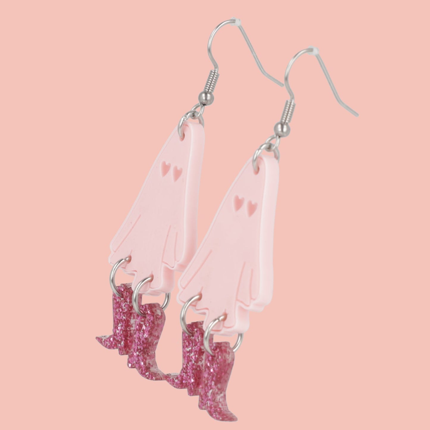 Pink Let's Go Ghouls Earrings