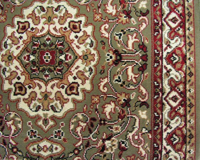 Concord Global Trading Area Rugs Persian Classics 2035 Green Stair Runner and Area Rugs Poly Turkey