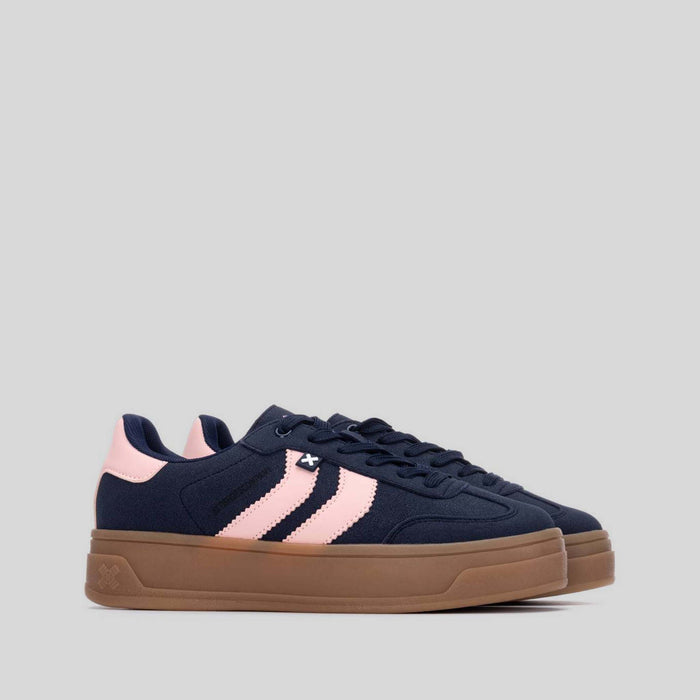 Sneaker plataforma detalles azul XTI