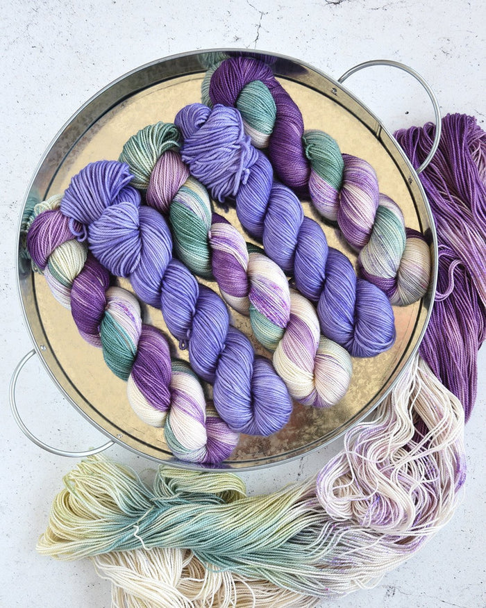 Destination Yarn fingering weight yarn First Class MCN Wisteria