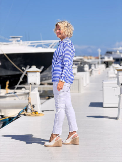 HARBOR BLUE STRIPED JACKET