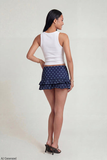 Ruffle Mini Skirt