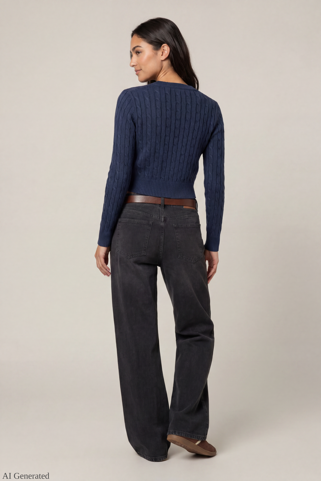 Cable Knit Button-Up Cardigan