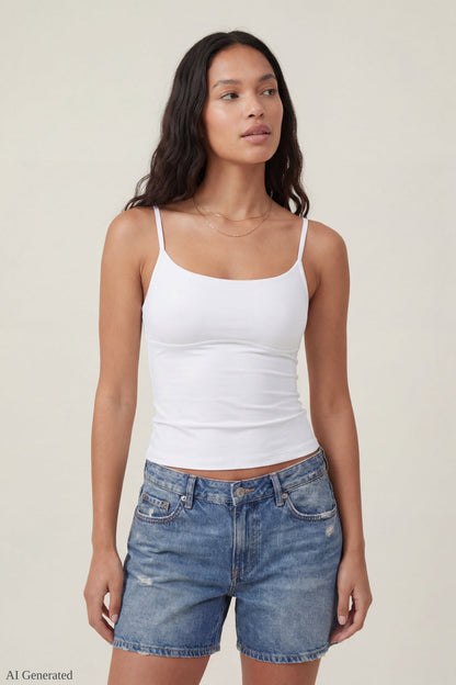Braless Scoop Neck Cami