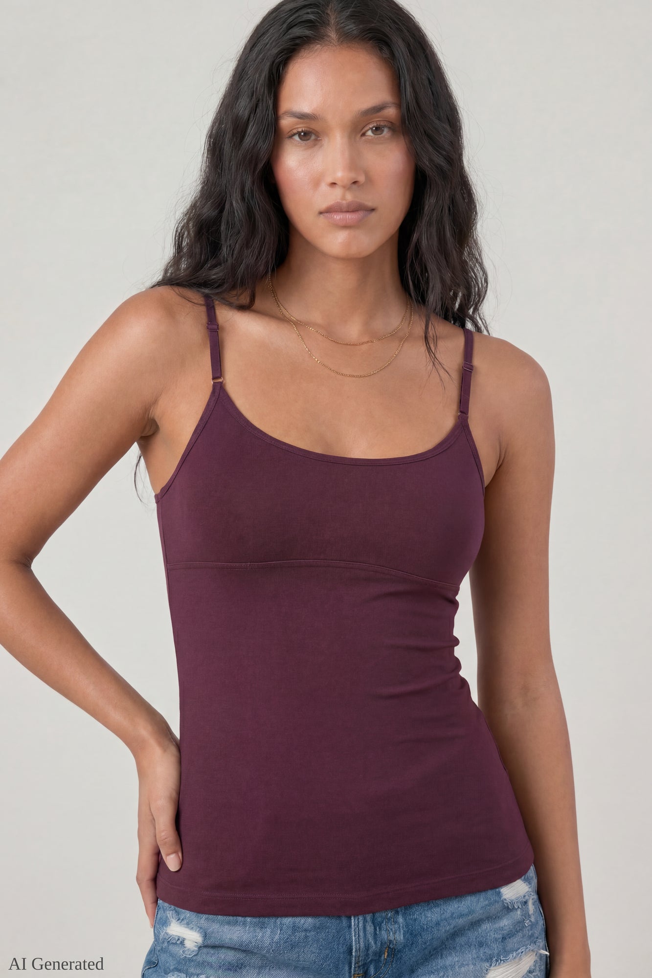 Braless Scoop Neck Cami
