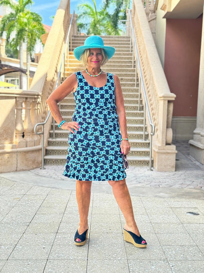 BLUE MEDALLION CHA CHA DRESS