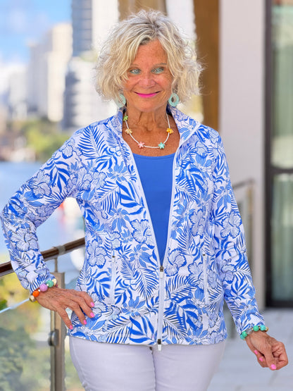 LULU B HIBISCUS COAST FULL ZIPPER