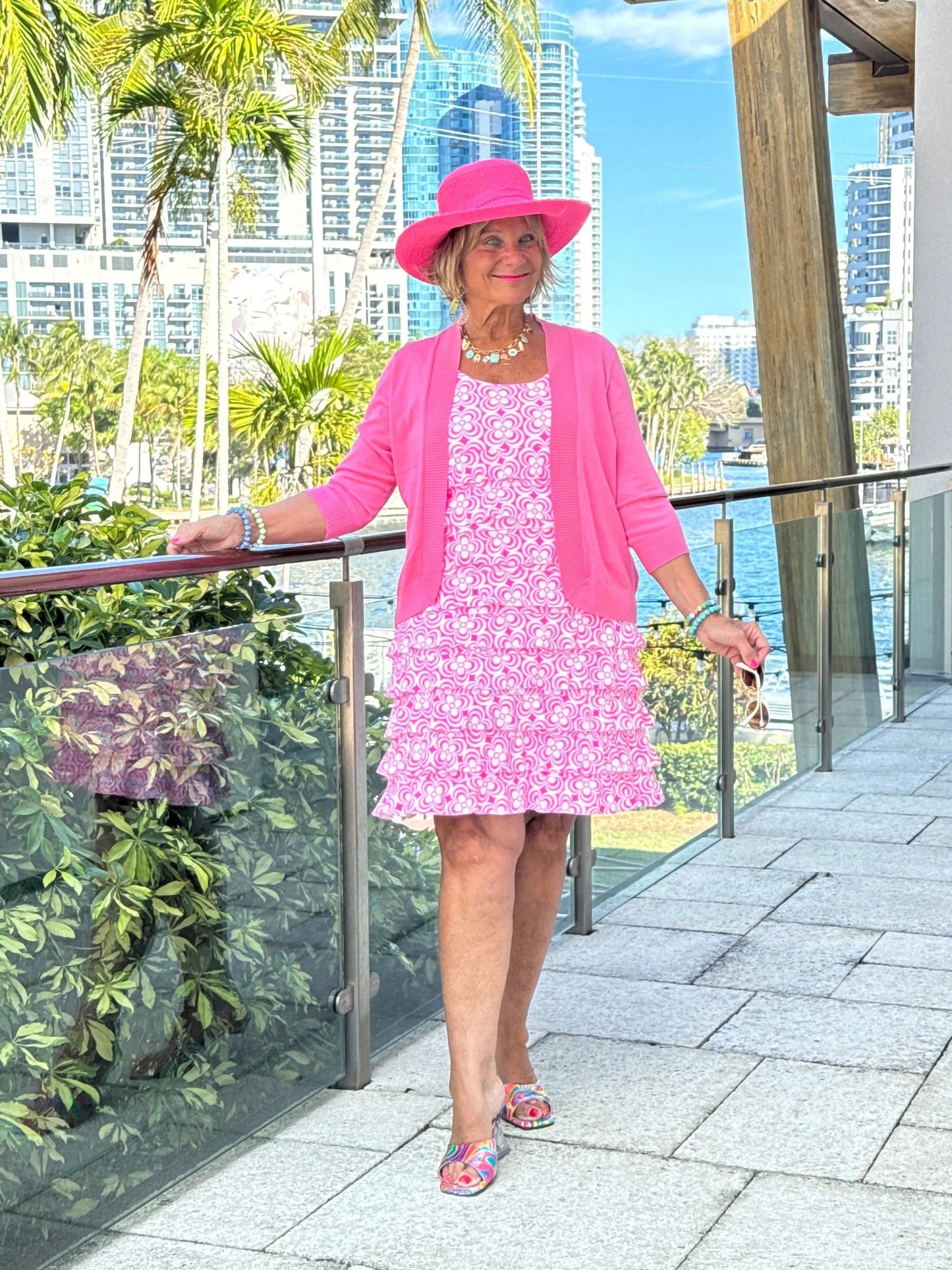 LULU B TROPIC PETALS CHA CHA DRESS