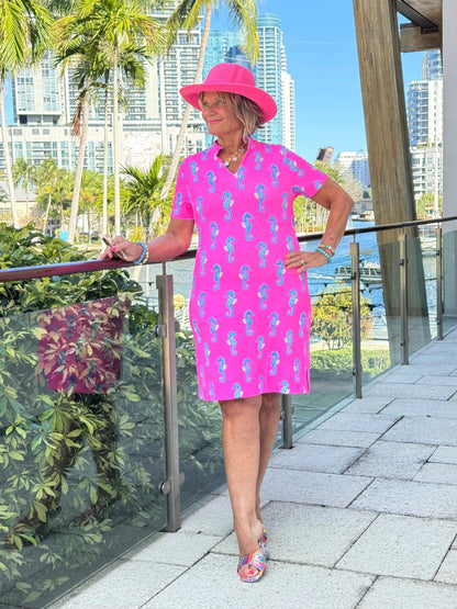 LULU B SEAHORSE BAY SHORT SLEEVE DRESS