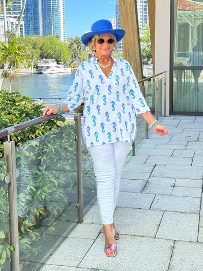 LULU B SHORELINE CHARM TUNIC