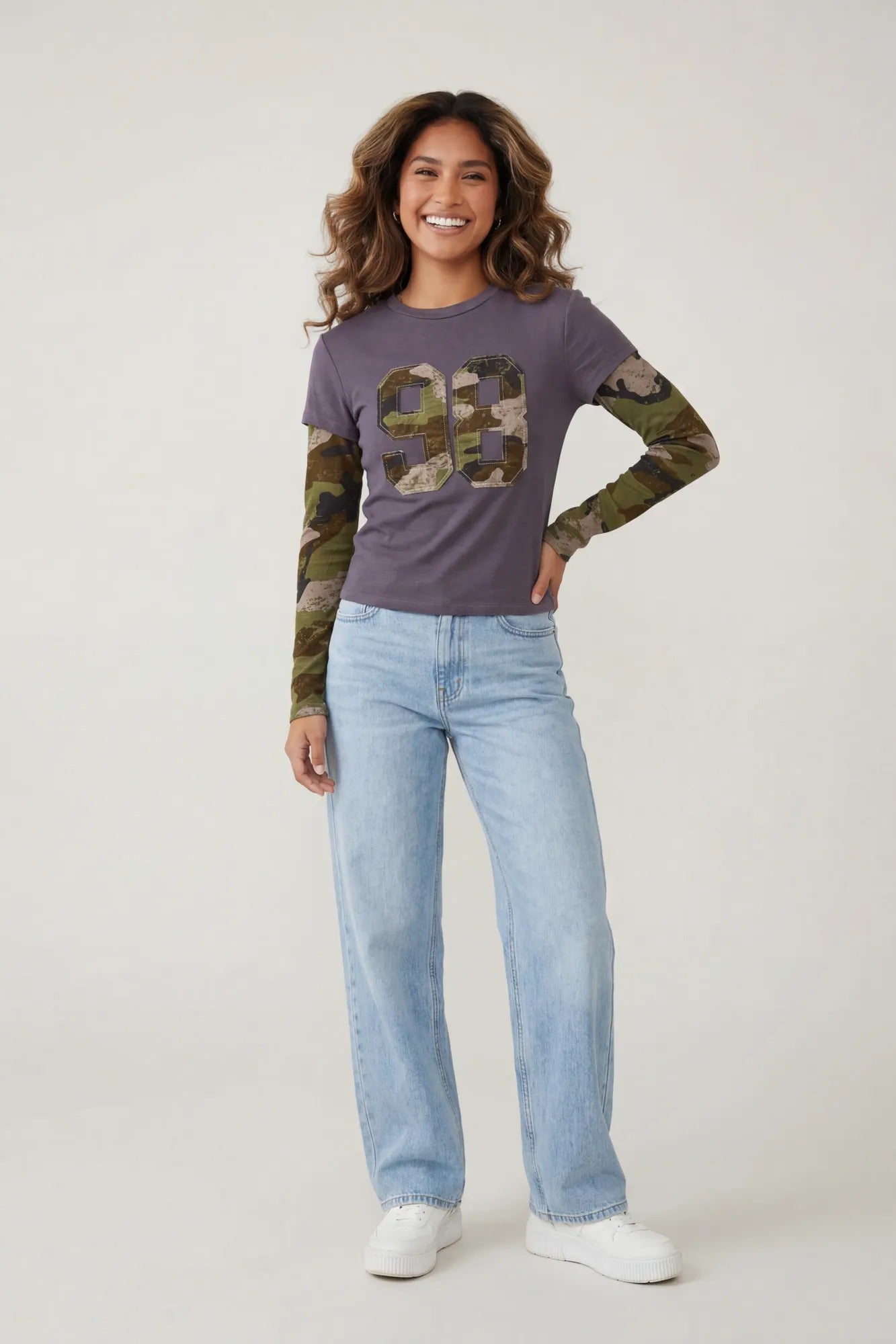 Double Sleeve Graphic T-Shirt