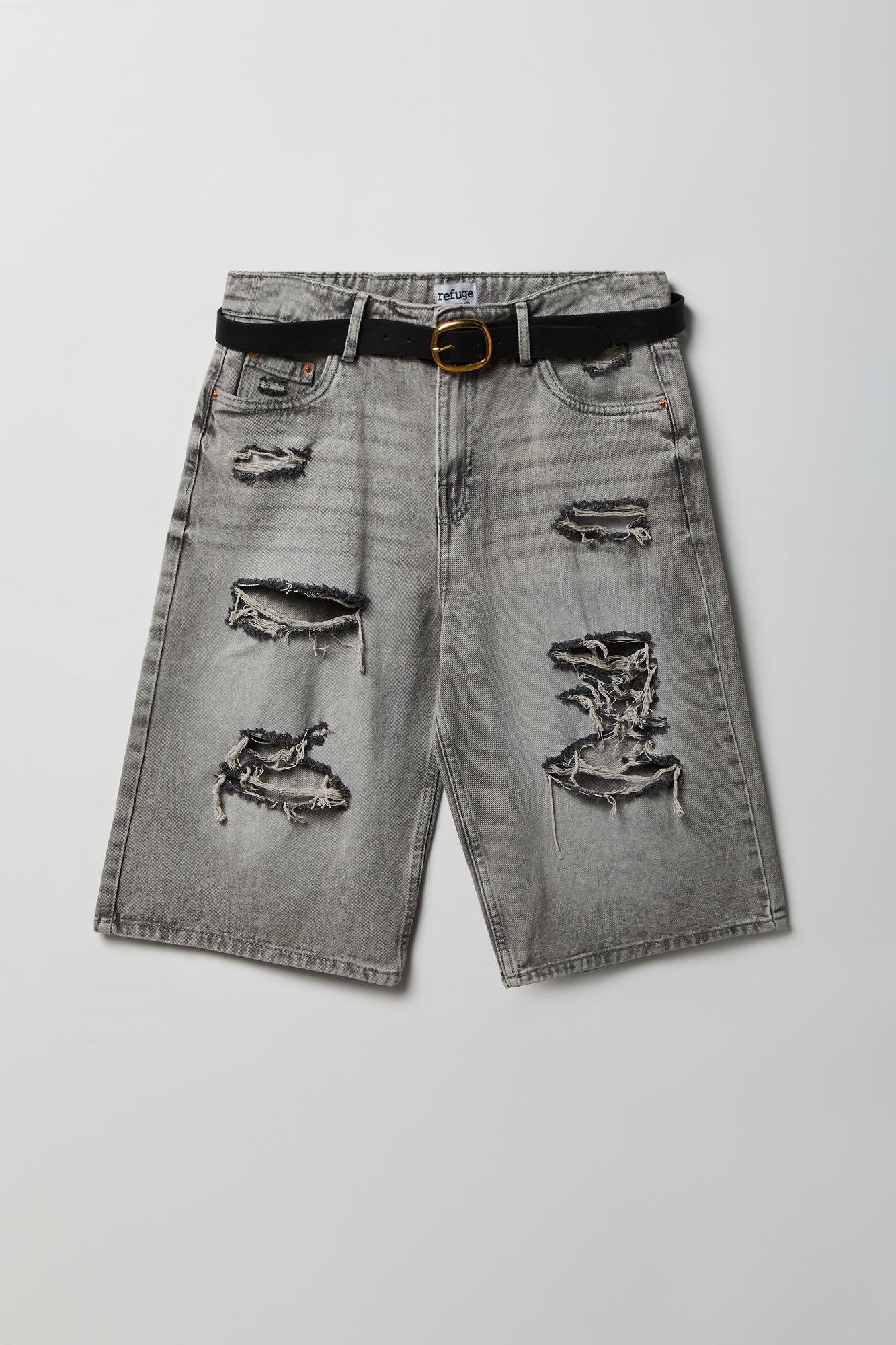 Low Rise Belted Jort 13"
